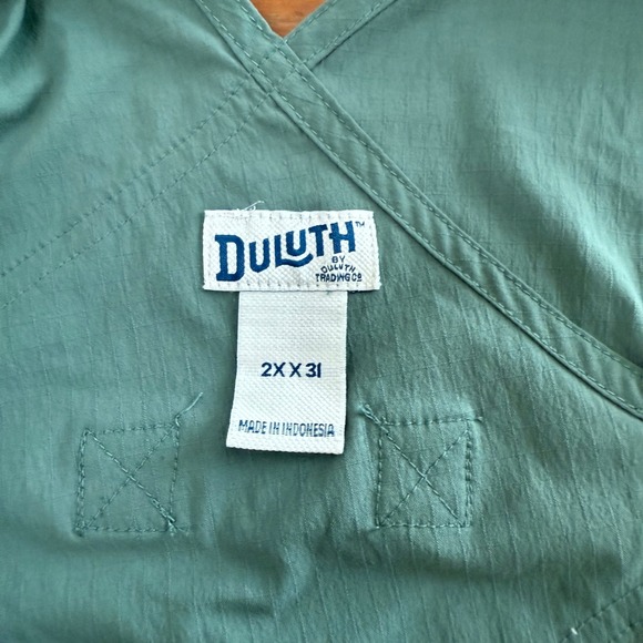 Duluth Trading Co Women's Heirloom Gardening Overalls Green Plus 2x-31 Nylon - Picture 4 of 14